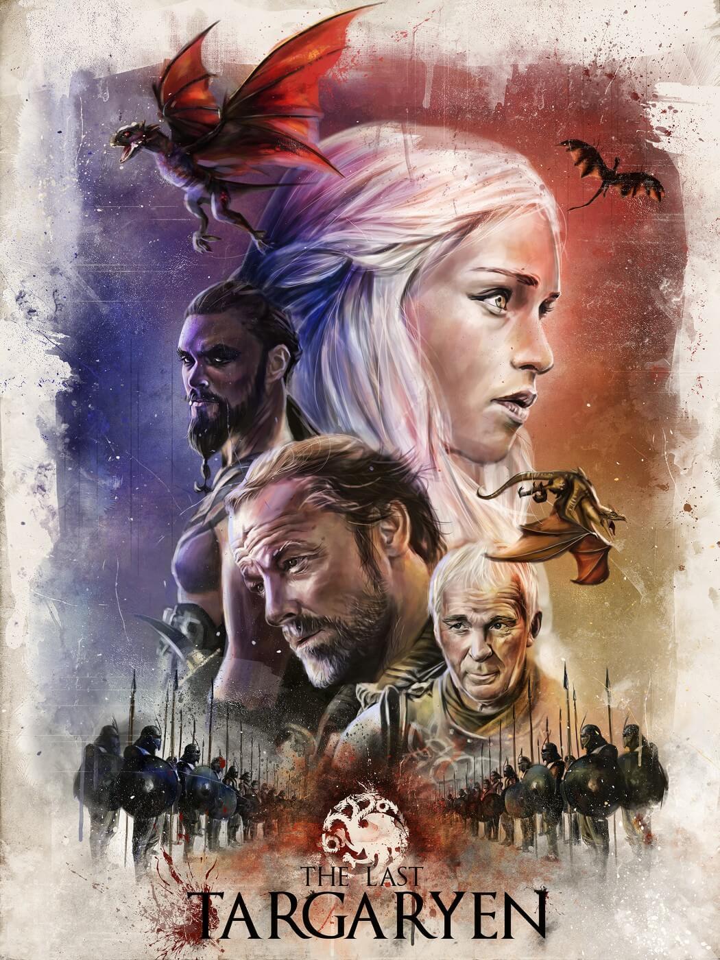 The Last Targaryen - Fan Art From Game Of Thrones - Art Prints by 