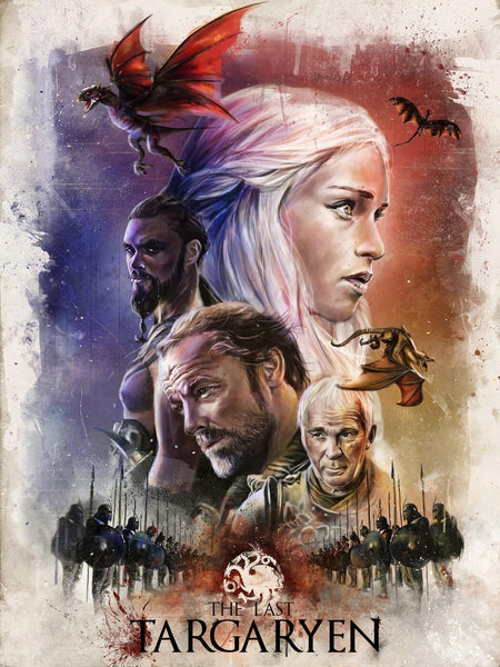 The Last Targaryen - Fan Art From Game Of Thrones - Art Prints