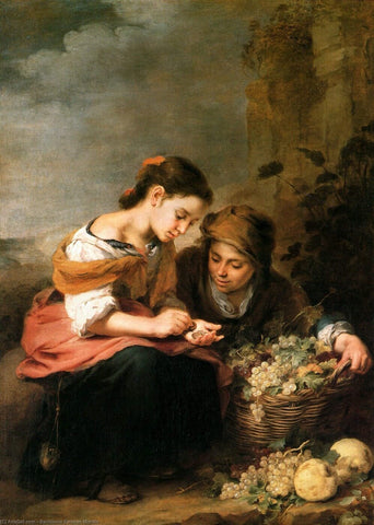 The Little Fruit Seller - Bartolome Esteban Murillo - Life Size Posters