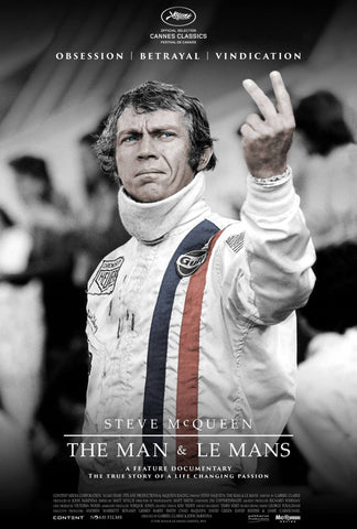 The Man Le Mans - Steve McQueen - Cult Movie Poster Art - Tallenge Hollywood Poster Collection - Framed Prints