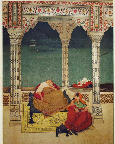 The Passing Of Shah Jahan - Canvas Prints by Abanindra Nath Tagore