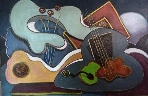 The Persistence Of Music - Art Prints by Hamid Raza