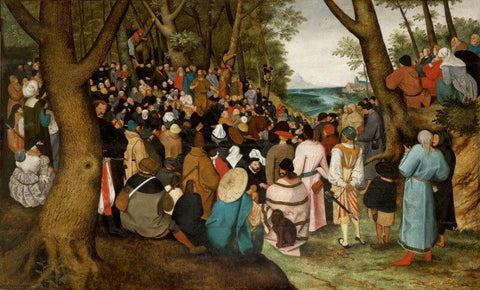 The Preaching Of St John Baptist - Framed Prints by Pieter Bruegel the Elder
