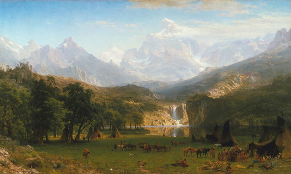 The Rocky Mountains, Lander's Peak - Albert Bierstadt - Landscape Painting - Canvas Prints