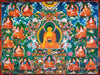 The Seventeen Pandits Of Nalanda Monastery - Framed Prints