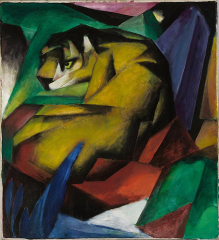 The Tiger - Large Art Prints by Franz Marc