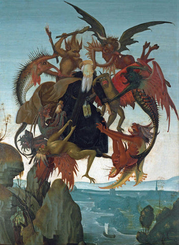 The Temptation Of Saint Anthony (Le prove Di Mosè) – Michelangelo – Christian Art Painting - Art Prints