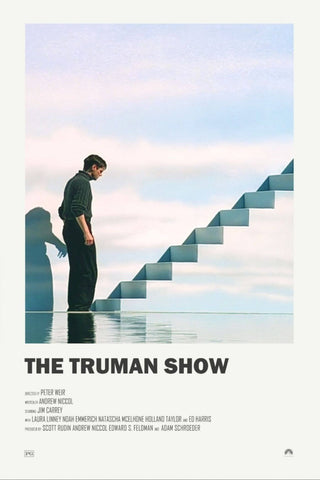 The Truman Show - Jim Carrey - Tallenge Hollywood Movie Poster Fan Art by Tim