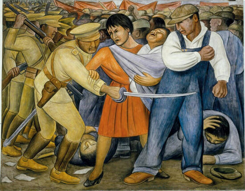 The Uprising- Diego Rivera - Art Prints by Diego Rivera