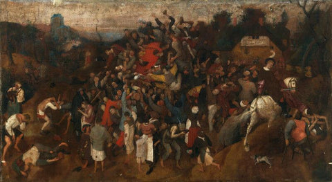 The Wine Of Saint Martins Day - Canvas Prints by Pieter Bruegel the Elder