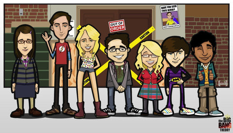 The big bang theory - Cartoon - Life Size Posters by Tallenge Store