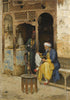 The Coffeehouse, Cairo, 1888 - Arthur von Ferraris - Canvas Prints