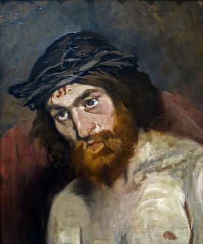 Head of Christ (Tête du christ) - Edward Manet - Canvas Prints