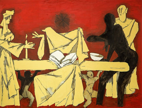 The Last Supper, 2005 by M F Husain