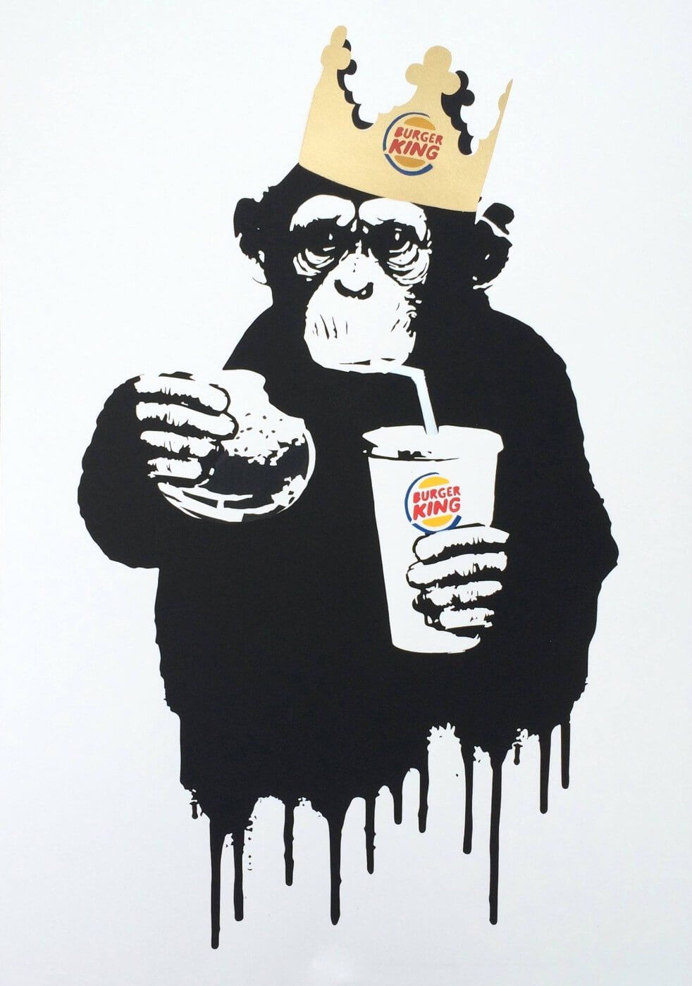 Thirsty Burger King Banksy Art Prints1