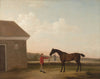 Thoroughbred With A Groom On Newmarket - George Stubbs - Equestrian Horse Painting - Large Art Prints