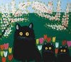 Three Black Cats - Maud Lewis - Canadian Folk Artist Painting - Framed Prints