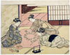 Three Japanese Women With Sakko Hairstyle  Playing Card Games - Suzuki Harunobu - Japanese Woodblock Painting - Canvas Prints
