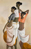 Three Ladies - B Prabha - Indian Painting - Large Art Prints