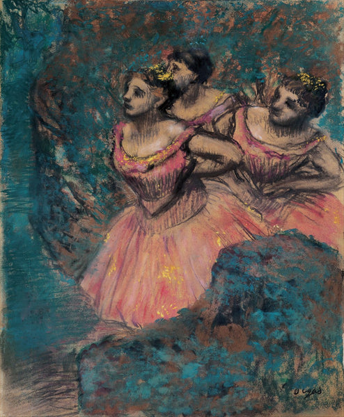 Three Dancers In Red Costume - Art Prints