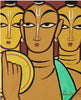 Three Saints - Jamini Roy - Canvas Prints