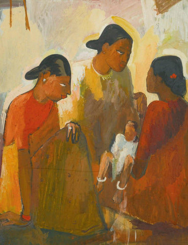 Three Women by Sayed Haider Raza