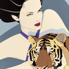 Tigress - Pop Art Painting Square - Framed Prints