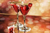 Cocktails With Bokeh Background - Canvas Prints