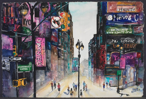 Times Square - III by Teri Hamilton