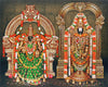 Tirupati Venkateswara Balaji And Alamelu Padmavathy - Painting - Framed Prints