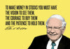 Warren Buffet Quote - Motivational Investment Wisdom Inspirational Poster - Art Prints