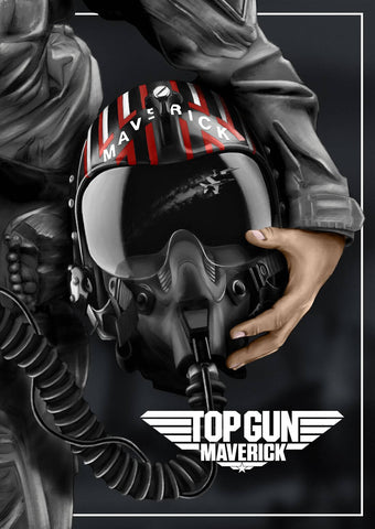 Top Gun Maverick - Hollywood Movie Graphic Art Poster - Posters