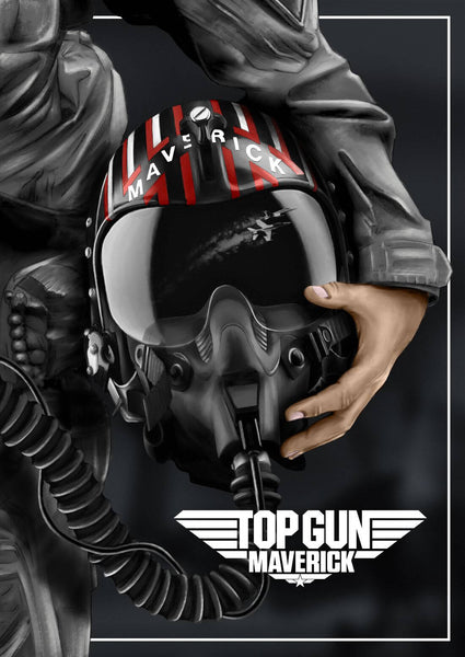 Top Gun Maverick - Hollywood Movie Graphic Art Poster - Art Prints