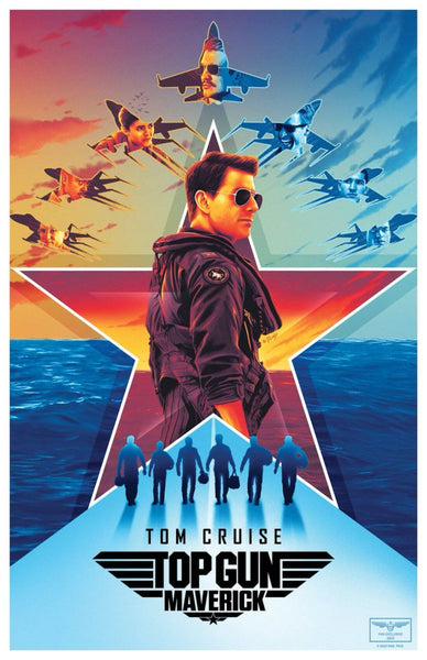 Top Gun Maverick - Tom Cruise - Hollywood Movie Graphic Poster - Art Prints
