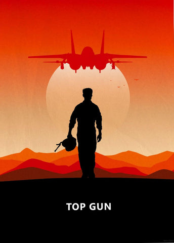 Top Gun Maverick - Tom Cruise - Hollywood Movie Minimalist Poster by Movie Posters