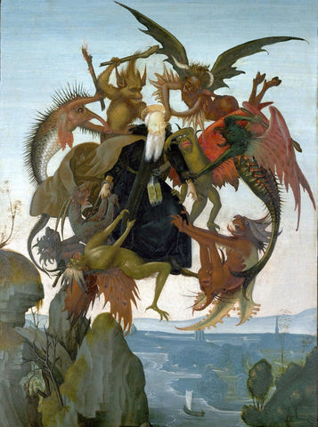 The Torment of Saint Anthony - Framed Prints by Michelangelo