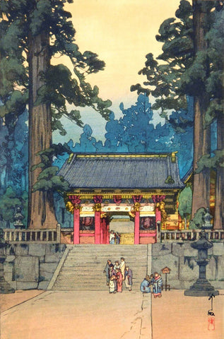 Toshogu Shrine - Yoshida Hiroshi - Ukiyo-e Woodblock Japanese Art Print - Canvas Prints