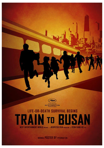 Train To Busan - Tallenge Hollywood Cult Classic Movie Art Poster Collection - Framed Prints