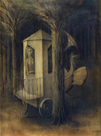 Tree Cathedral (Catedral Vegetal) - Remedios Varo - Surrealist Painting - Art Prints