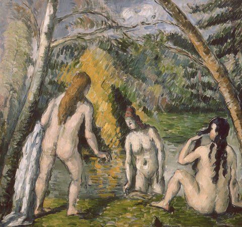 Trois baigneuses - Posters by Paul Cézanne