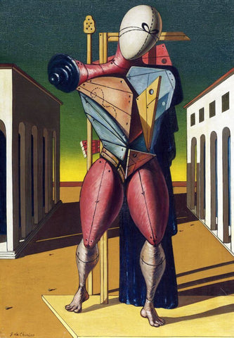 Troubadour (Trovatore) - Giorgio de Chirico - Surrealist Art Painting - Framed Prints by Giorgio de Chirico