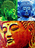 Trypthic Buddha - Life Size Posters