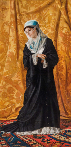 Turkish Lady (Dame Turque de Constantinople) - Osman Hamdy Bey - Art Prints