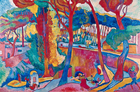Turning Road (L'Estaque) - Andre Derain - Fauve Art Masterpiece Painting - Life Size Posters