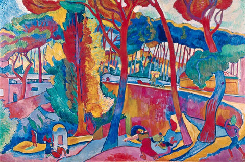 Turning Road (L'Estaque) - Andre Derain - Fauve Art Masterpiece Painting - Posters