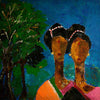Twin Sisters - Indian Abstract - Framed Prints