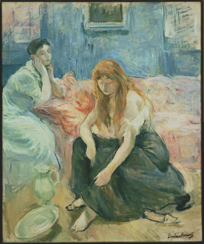 Two Girls - Large Art Prints by Berthe Morisot
