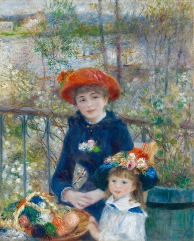 Two Sisters, Or On The Terrace - Posters by Pierre-Auguste Renoir