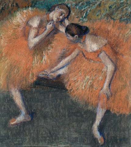 Edgar Degas - Two Dancers by Edgar Degas