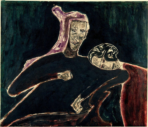 Two Figures - Framed Prints by Rabindranath Tagore